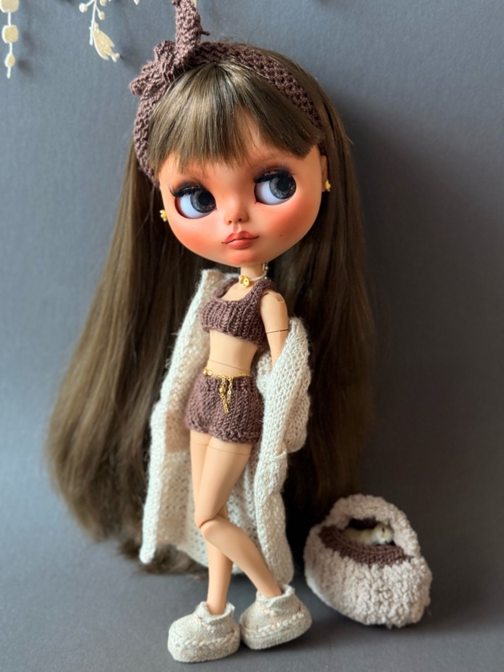 Blythe Doll OOAK Handmade Custom Art Doll Gift for Collector Doll